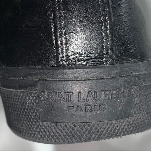 SAINT LAURENT PARIS men's size 11.5/12 SEE MEASUREMENTS leather court shoes - Picture 8 of 14